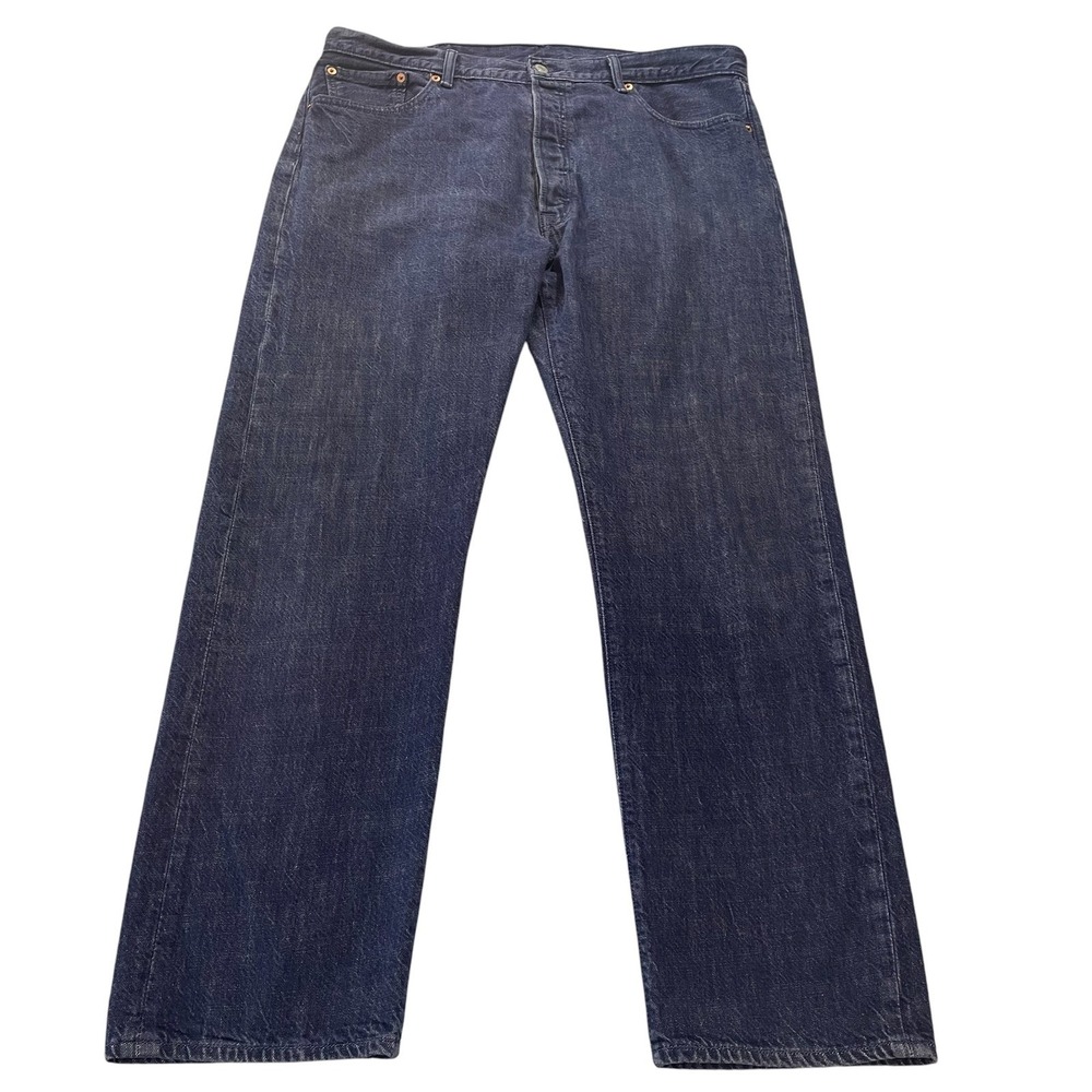 Levis 501 White Oak Cone Denim Jeans Mens 40x34 (Fit 38x31) Dark Wash